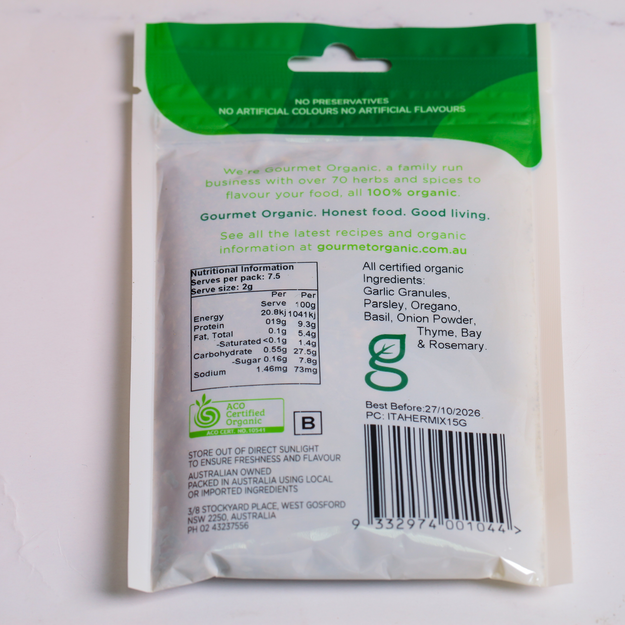 Organic Italian Herb Mix